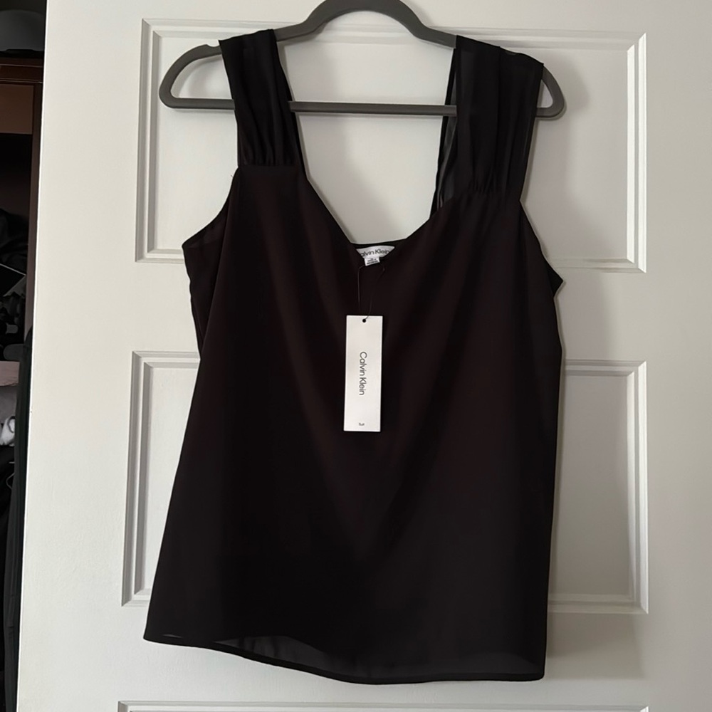 Calvin Klein Black Sleeveless Top